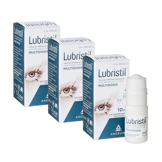 Lubristil Οφθαλμικό Λιπαντικό Διάλυμα Πολλαπλών Δόσεων, Συσκευασία 3 x 10 ml