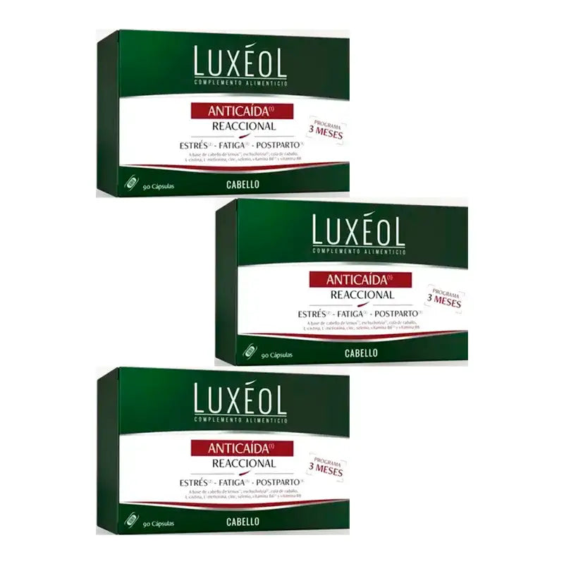Luxeol κατά της τριχόπτωσης, συσκευασία 3 x 90 δισκία