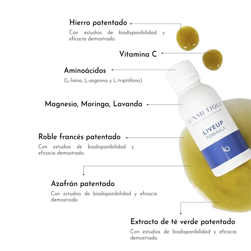Luxmetique Liveup Formula, 15 φιαλίδια για πόση των 30 ml