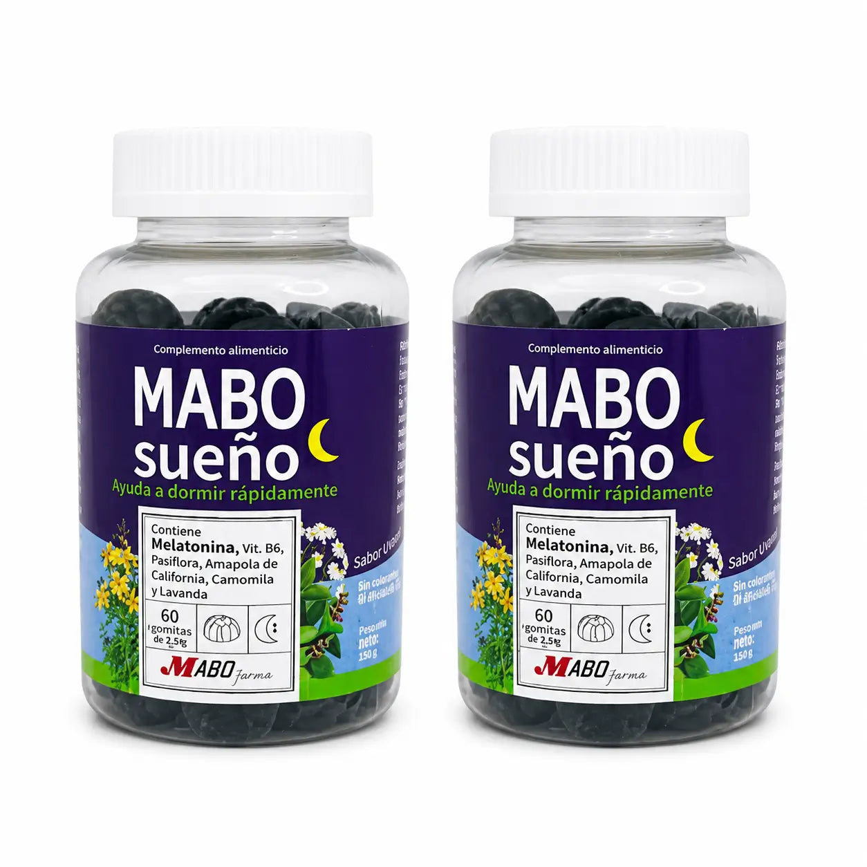 Mabonatur Mabosueño για ενήλικες, 60 ζελεδάκια