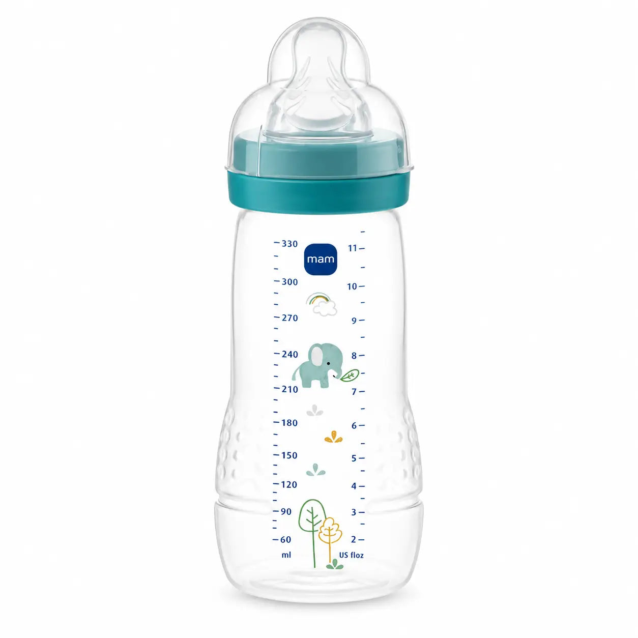 Mam Baby Μπιμπερό Easy Active Μπλε Λαμπερό, 330 ml