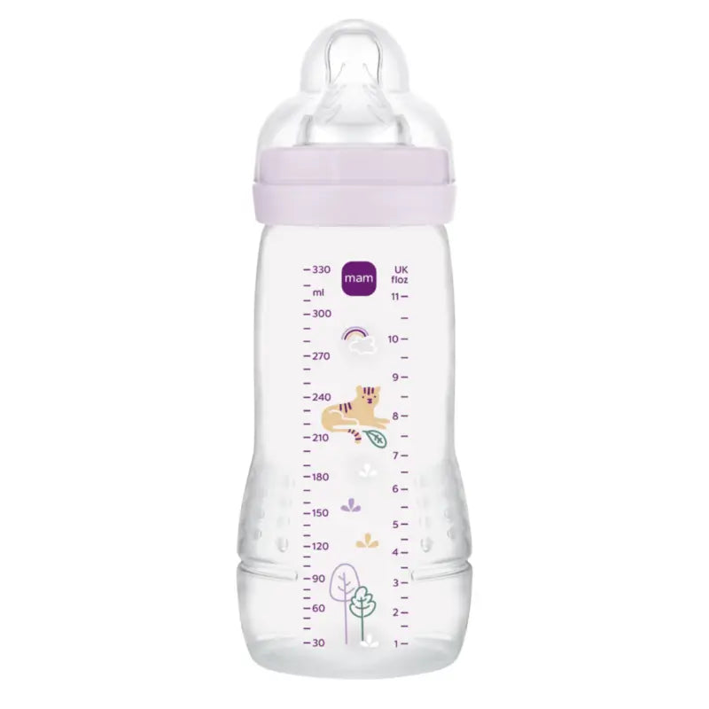 Mam Baby Μπιμπερό Easy Active, Ροζ Λαμπερό, 330 ml