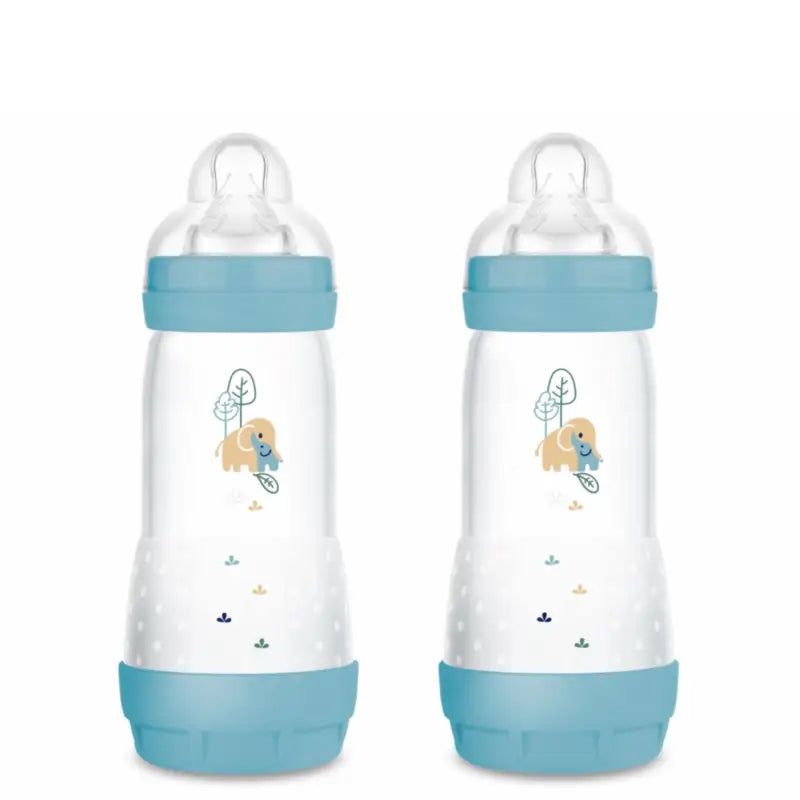 Mam Baby Μπιμπερό Easy Start κατά των κολικών, Ματ Μπλε, 2X320 ml 