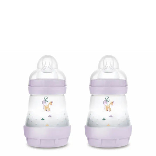 Mam Baby Μπιμπερό Easy Start κατά των κολικών, ροζ ματ, 2×160 ml 