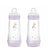 Mam Baby Μπιμπερό Easy Start κατά των κολικών, ροζ ματ, 2×320 ml 