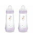 Mam Baby Μπιμπερό Easy Start κατά των κολικών, ροζ ματ, 2×320 ml 