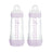Mam Baby Μπιμπερό Easy Start κατά των κολικών, ροζ ματ, 2×320 ml 