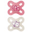 Mam Baby Pacifier Original Start Silicone Pink 0-2M, 2 Units