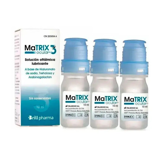 Matrix Ocular 3 Οφθαλμικές Σταγόνες, Συσκευασία 3 x 10 ml