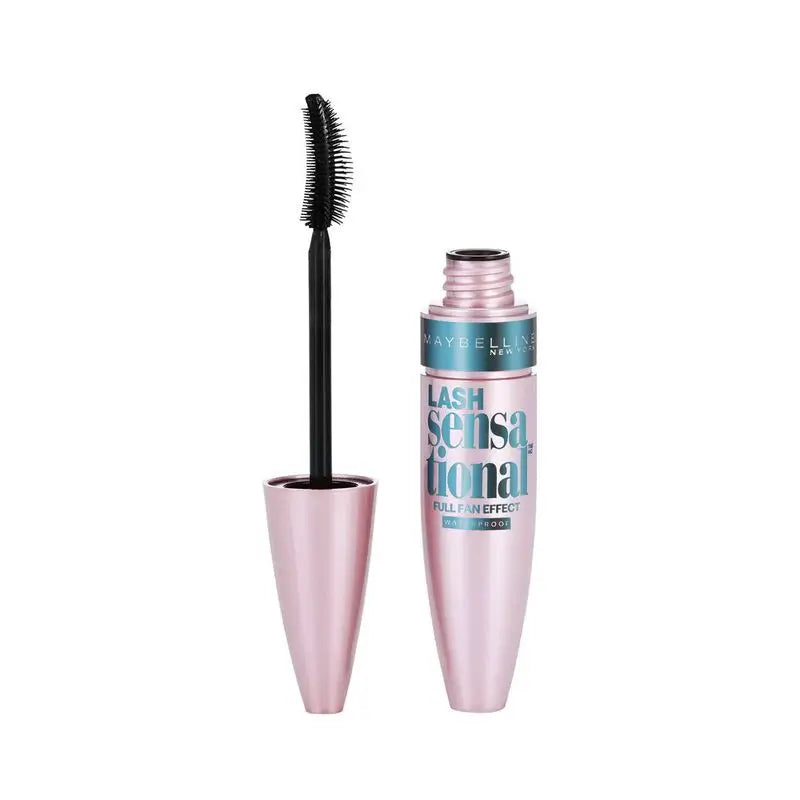 Maybelline New York Lash Sensational Waterproof μαύρη μάσκαρα για όγκο, 9,5 ml