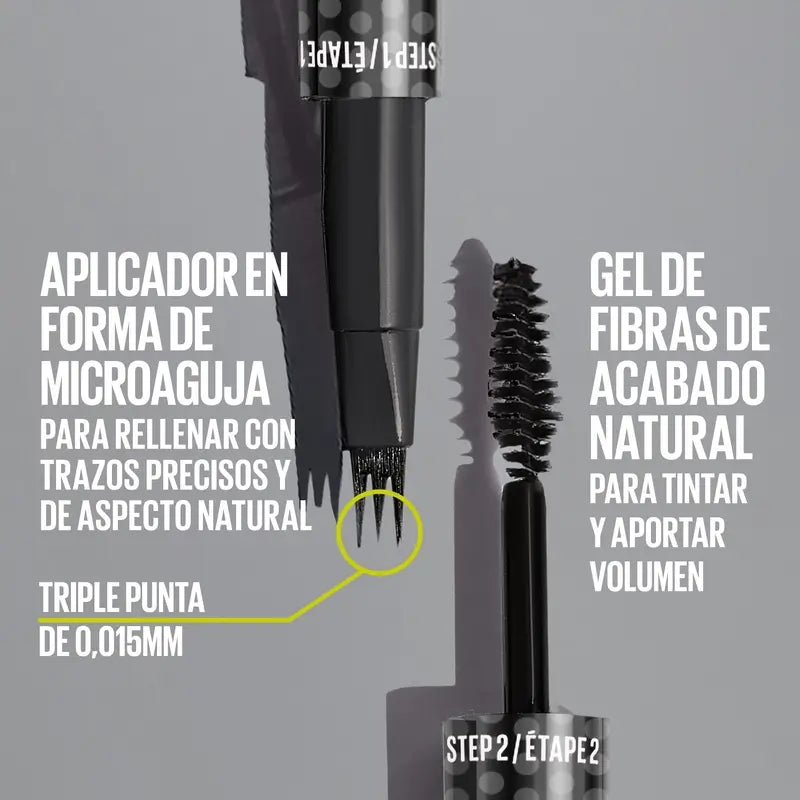Maybelline New York Brow Insert Μολύβι φρυδιών, Ash Brown, 1,25 ml