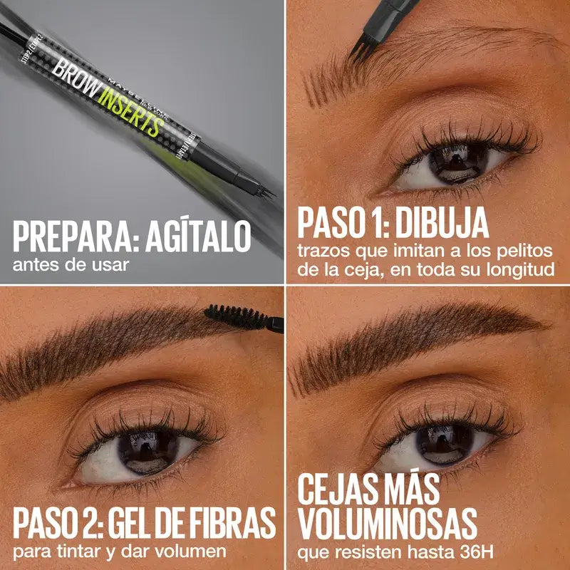 Maybelline New York Brow Insert Μολύβι φρυδιών, Ash Brown, 1,25 ml