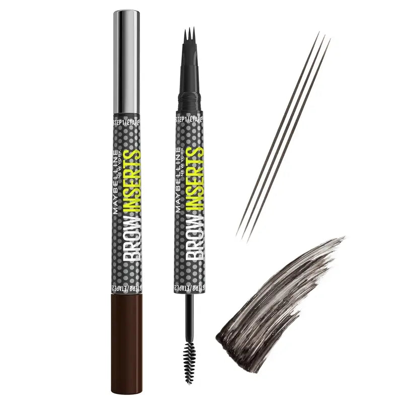 Maybelline New York Brow Insert Μολύβι φρυδιών, Μαύρο-Καφέ, 1,25 ml