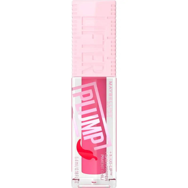 Maybelline New York Lifter Plump με τσίλι και υαλουρονικό οξύ, Απόχρωση 005 Pink Sting