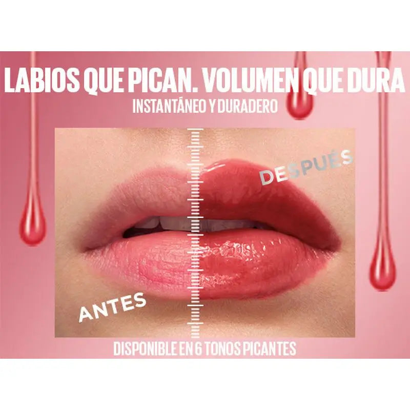 Maybelline New York Lifter Plump με τσίλι και υαλουρονικό οξύ, Απόχρωση 005 Pink Sting