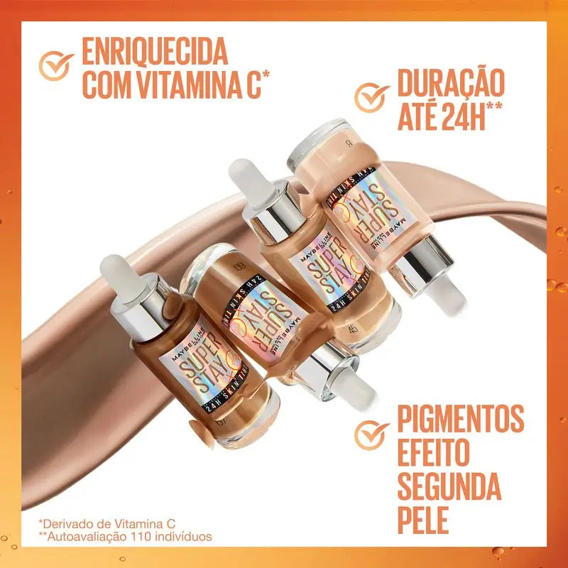 Maybelline New York Super Stay Skin Tint + Βιταμίνη C 24H. Απόχρωση 10