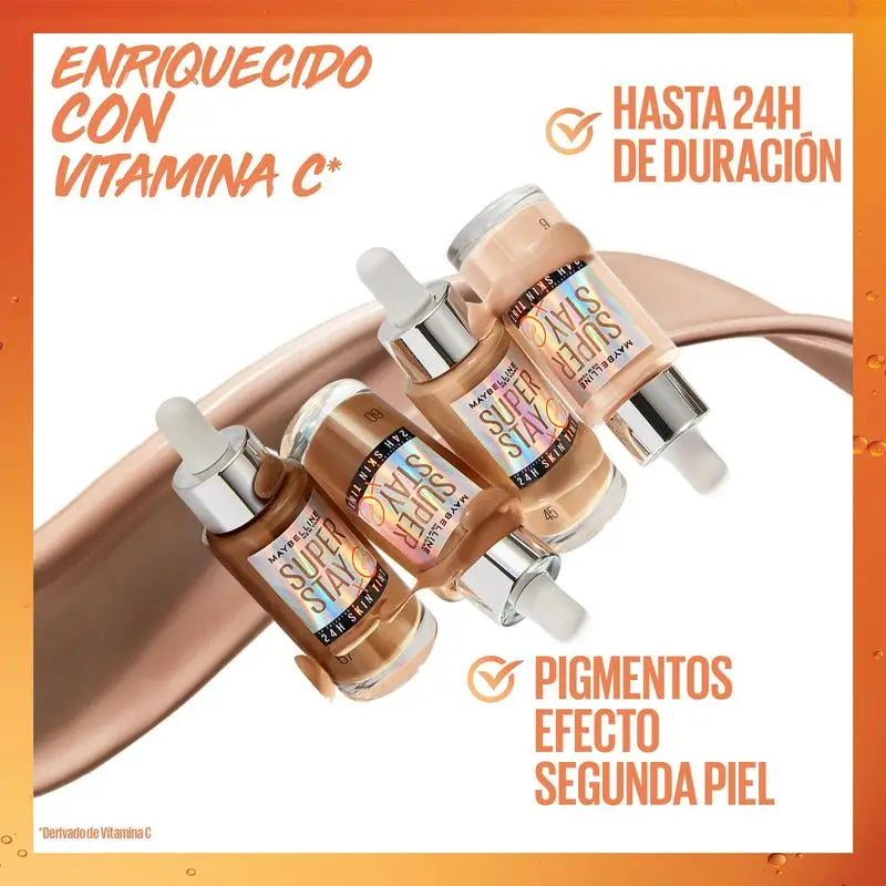 Maybelline New York Super Stay Skin Tint + Βιταμίνη C 24H. Απόχρωση 10