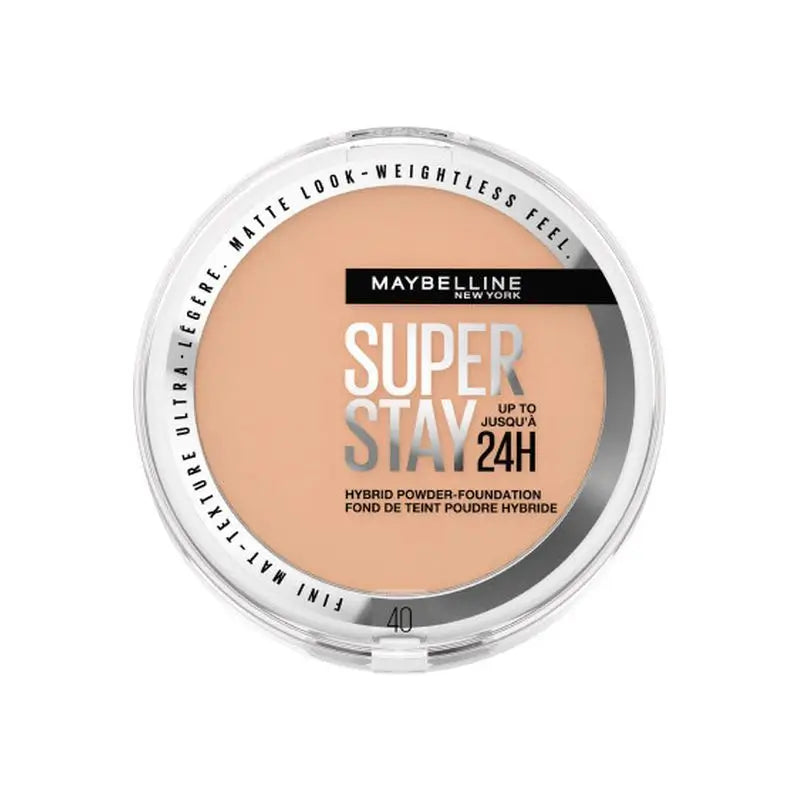 Maybelline New York Superstay Hybrid 24H Πούδρα βάσης μακιγιάζ, εξαιρετική κάλυψη, εξαιρετικά ελαφριά, έως 24 ώρες, απόχρωση 30