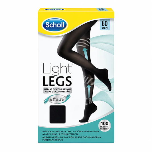Κάλτσες E.T. Cint Comp Ελαφριές 60 Den Scholl Light Μέγεθος S Μαύρες
