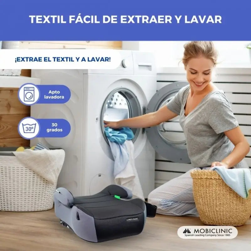 Mobiclinic Ανυψωτικό καθίσματος αυτοκινήτου για παιδιά Lionfix Basic 125-150 εκ. Μαύρο
