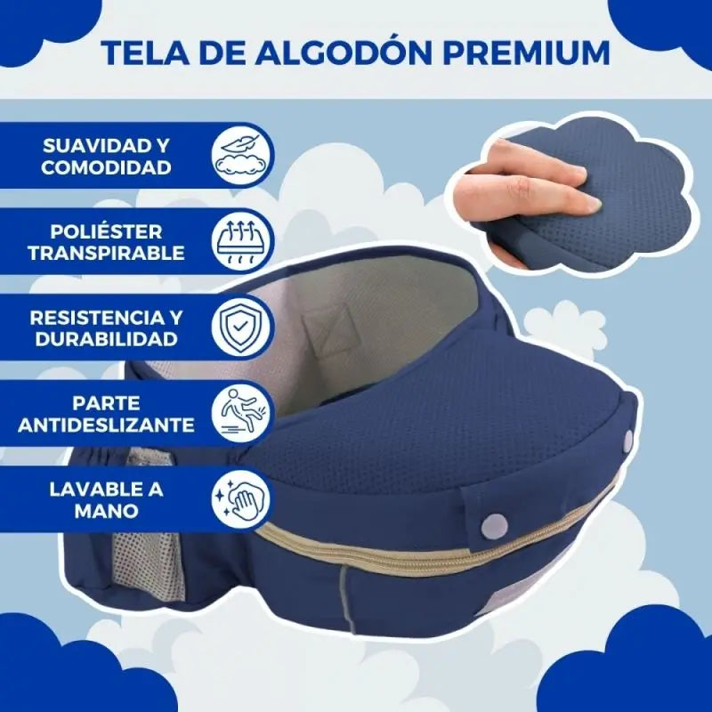 Mobiclinic Σακίδιο μεταφοράς μωρών Moley 6 σε 1 Μπλε