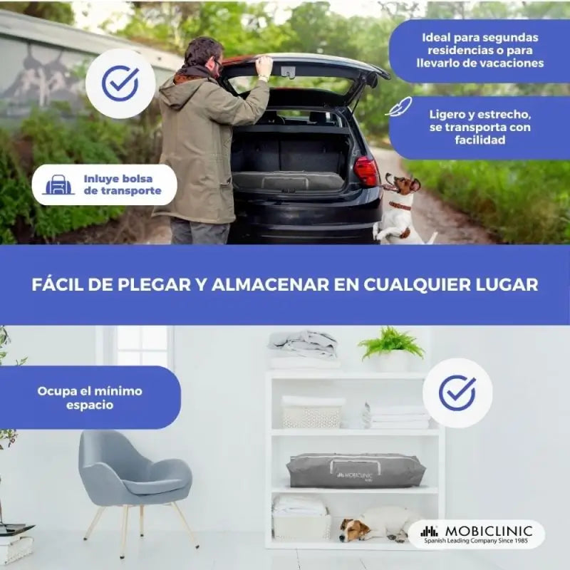 Mobiclinic Πτυσσόμενη Παιδική Χαρά Happyland Γκρι