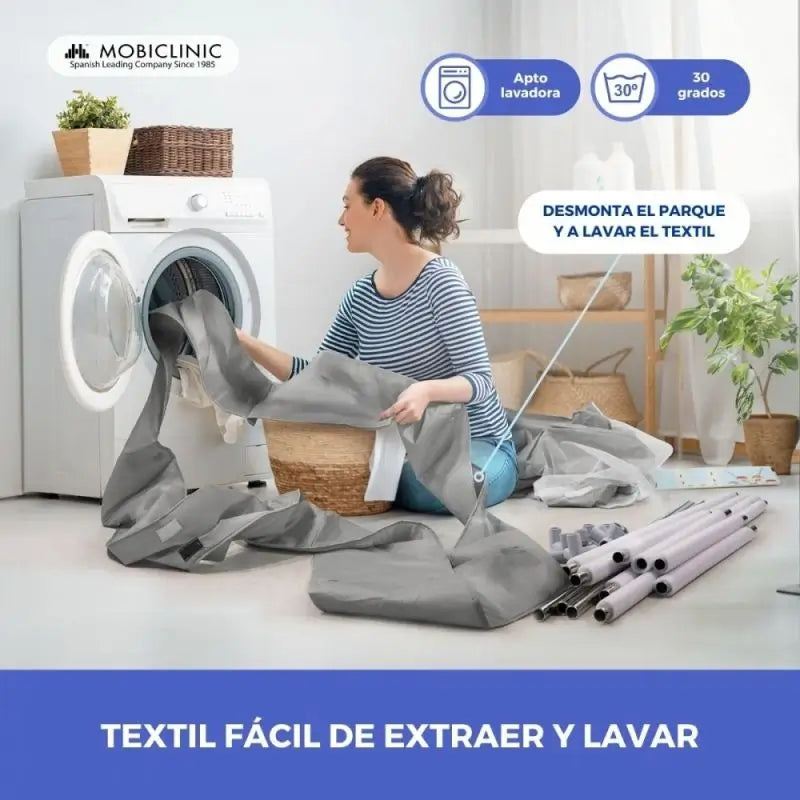 Mobiclinic Πτυσσόμενη Παιδική Χαρά Happyland Γκρι