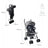 Mobiclinic Πτυσσόμενο καροτσάκι Elefant 15 Kg Γκρι