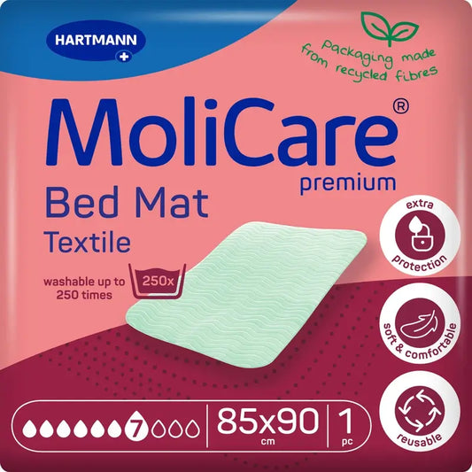 Molicare Πλενόμενο Υφασμάτινο Σεντόνι Premium 7 Σταγόνες 85x90 εκ., 1 τεμάχιο
