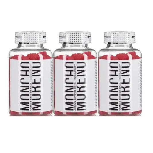 Moncho Moreno Gummys Better Hair, Pack 3 x 60 units