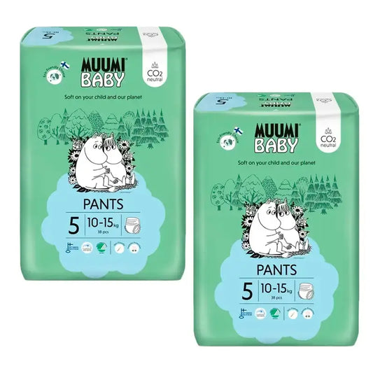 Moomin Baby Πάνες Εκπαίδευσης Μέγεθος 5, 2 x 38 τεμάχια