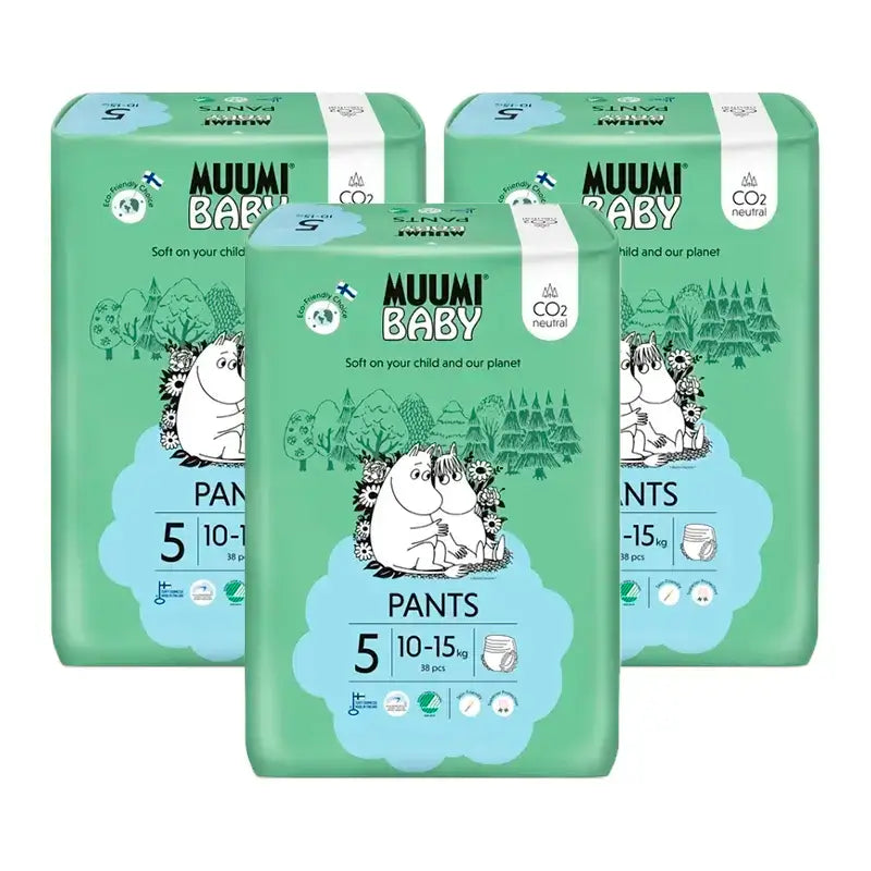 Moomin Baby Πάνες Εκπαίδευσης Μέγεθος 5, 3 x 38 τεμάχια