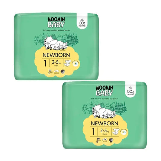 Πάνες Moomin Baby Μέγεθος 1, 2 x 25 τεμάχια