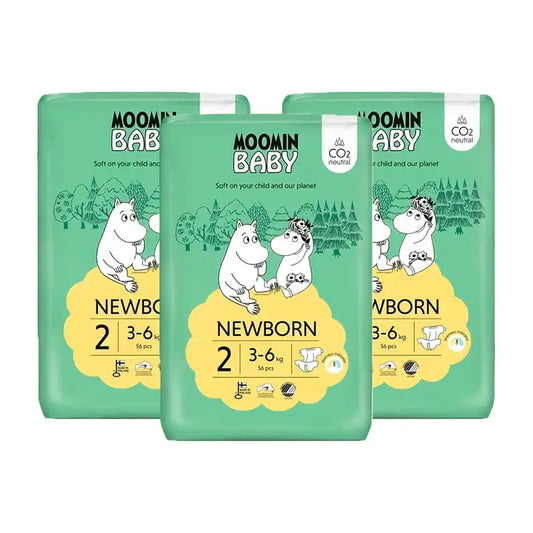 Πάνες Moomin Baby Μέγεθος 2, 3 x 56 τεμάχια