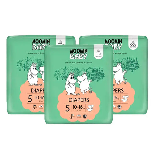Πάνες Moomin Baby Μέγεθος 5, 3 x 40 τεμάχια