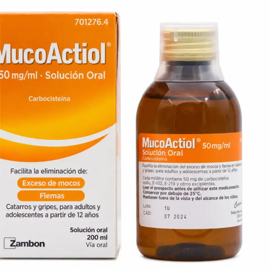 Mucoactiol 50 mg/ml Πόσιμο διάλυμα 200 ml
