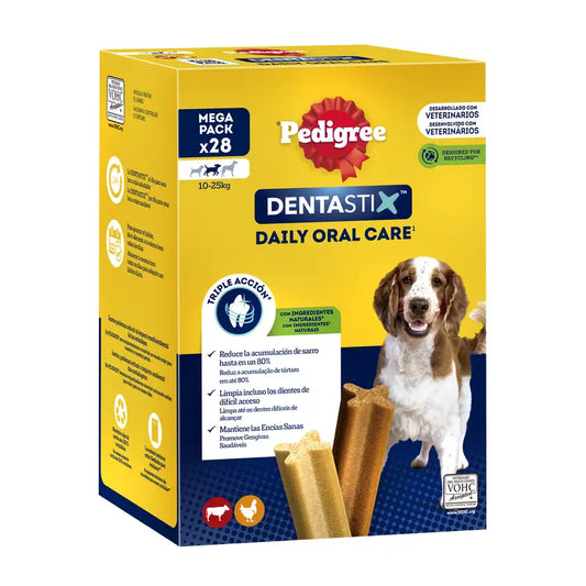 Πολυπακέτο Pedigree Dentastix Μεσαίου μεγέθους 28 τεμ.