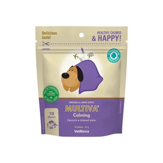 Multiva Calming για μεσαίου και μεγάλου μεγέθους σκύλους, 10 μασώμενα
