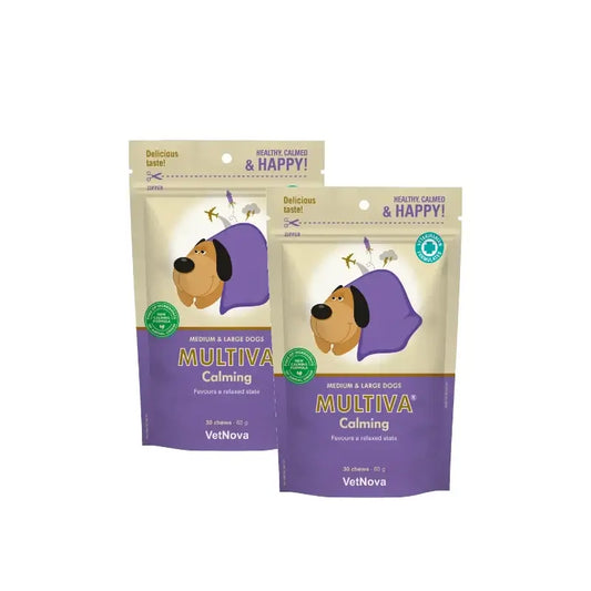 Multiva Calming για μεσαίου και μεγάλου μεγέθους σκύλους, 30 μασώμενα, συσκευασία των 2