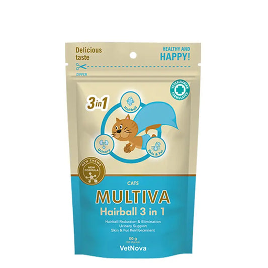 Multiva Hairball 3 σε 1, 30 μασώμενα