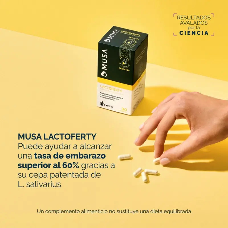 Musa Duplo Lactoferty Προβιοτικό για τη Γονιμότητα, 2 x 30 κάψουλες