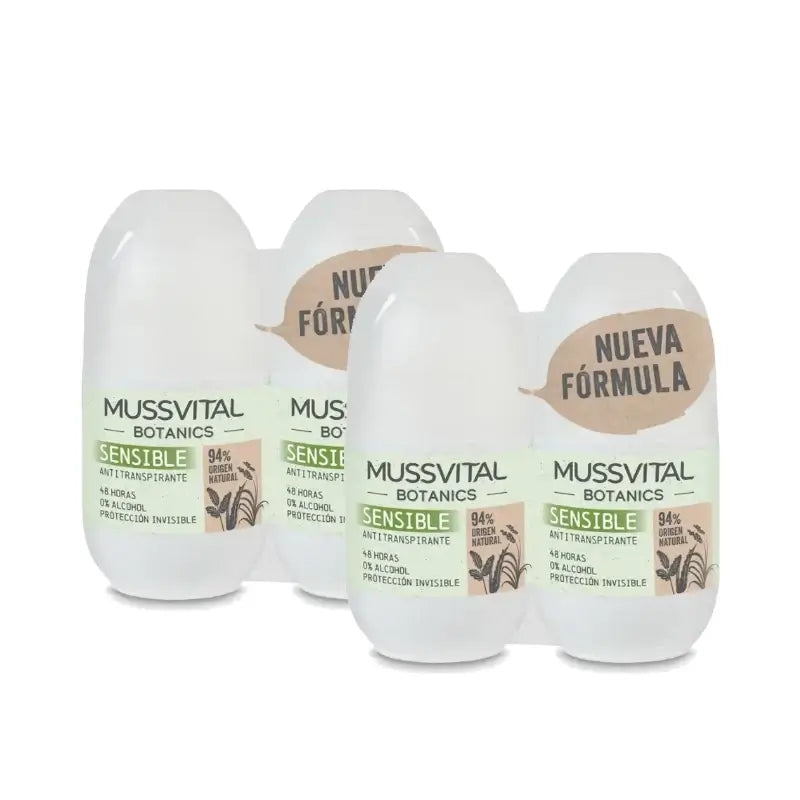 Mussvital Botanics Deo Sensible, 2 × 75 ml, συσκευασία των 2
