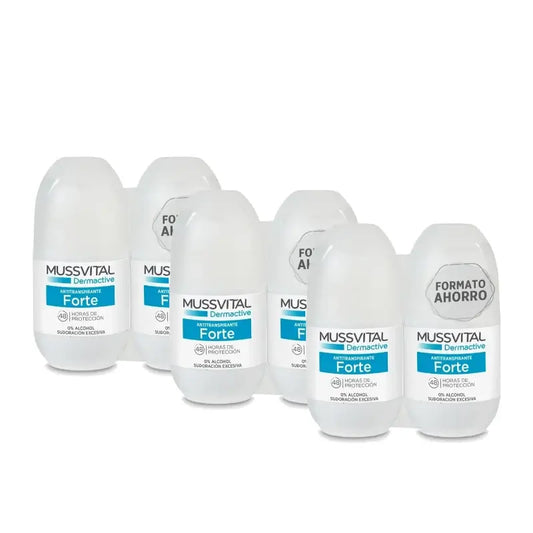 Mussvital Derma Deo Forte, 2 × 75 ml, συσκευασία των 3