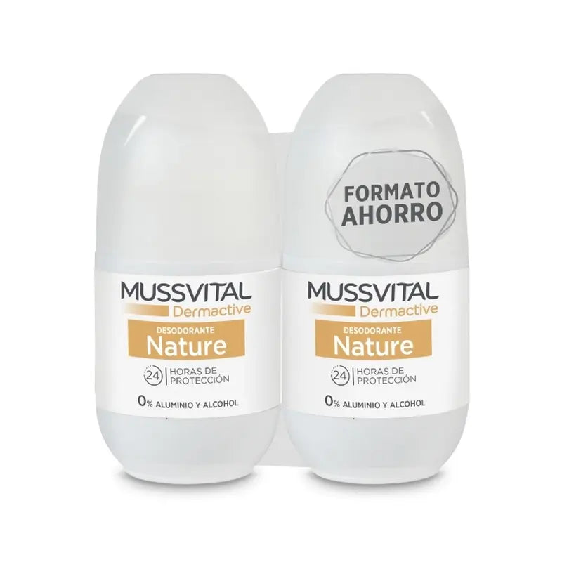 Mussvital Derma Deo Nature, 2x75 ml