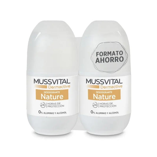 Mussvital Derma Deo Nature, 2x75 ml