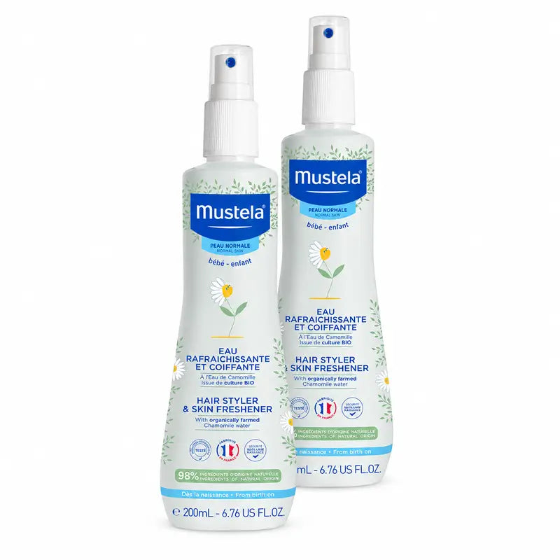 Mustela Δροσιστικό Νερό Χτενίσματος, Συσκευασία 2 x 200 ml