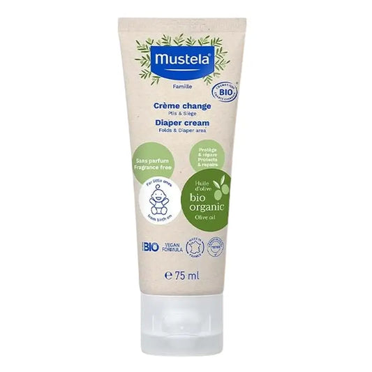 Mustela Βιολογική Κρέμα για Πάνες, Σωληνάριο 75 ml