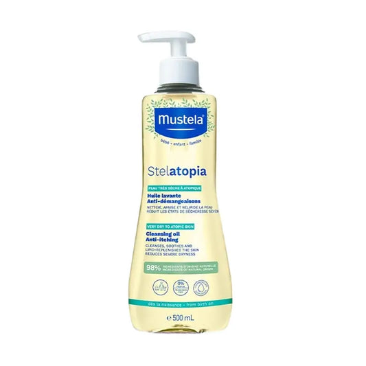 Mustela Stelatopia Λάδι μπάνιου και ντους, 500 ml