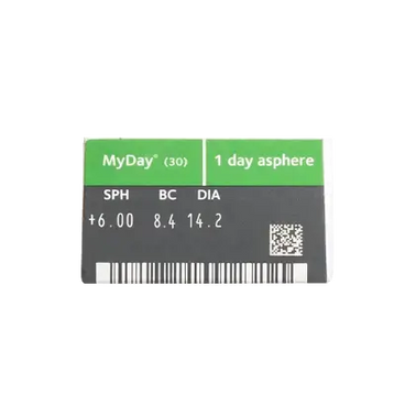 Myday Φακοί επαφής μίας χρήσης, σφαιρικοί, 30 τεμάχια