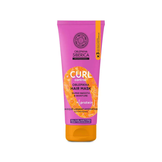 Natura Siberica Μάσκα μαλλιών με πρωτεΐνες Curl Control, 200 ml 